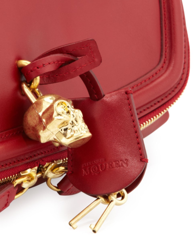 Leather clutch with zipper