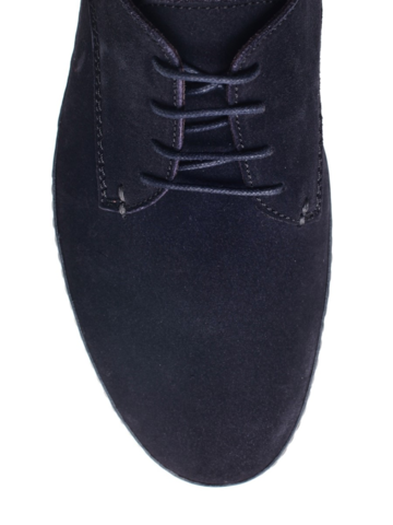Dark blue suede shoes for men