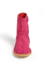 Pink suede boots for girls