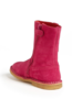Pink suede boots for girls