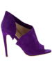 Purple heels sandals in suede