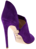 Purple heels sandals in suede