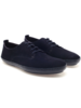 Dark blue suede shoes for men
